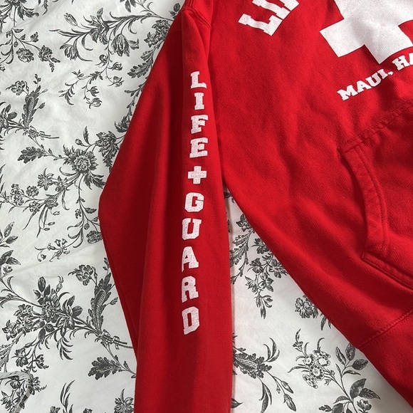 Red Lifeguard Hoodie - Picture 3 of 8